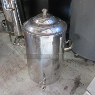 One Stainless Steel Beverage Dispenser.