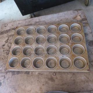 One 24 Hole Commercial Muffin Pan.