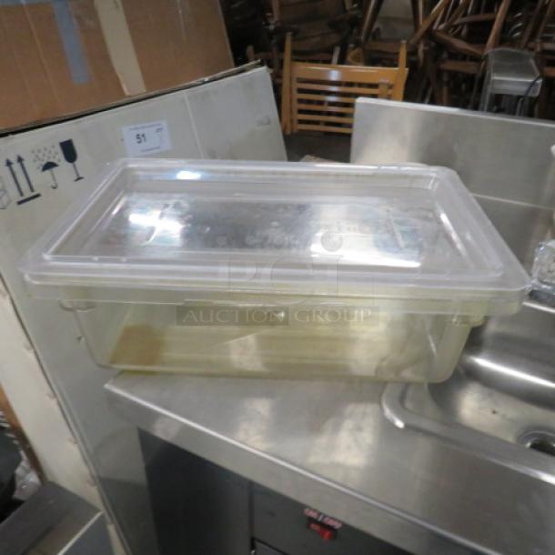 One Cambro 3 Gallon Food Storage Container With Lid. - Image 1 of 1