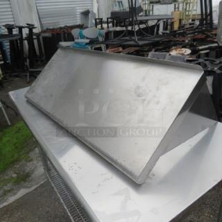 One Stainless Steel Wall Mount Shelf. 36X14