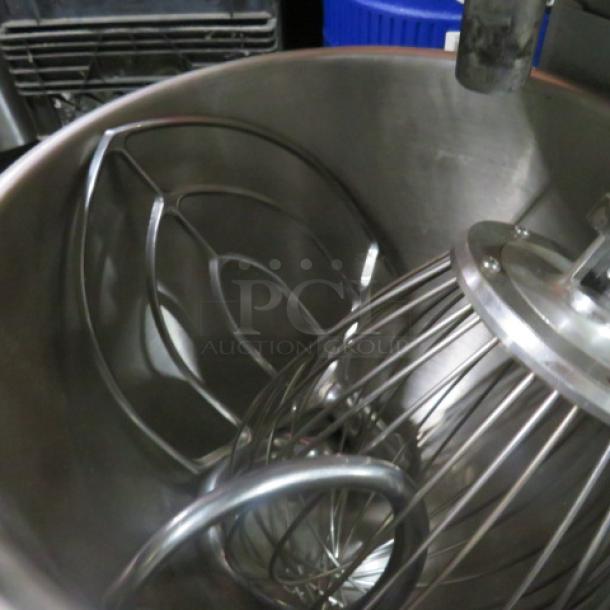 One Avantco 20 Quart Mixer With Bowl, Guard, Whip Hook And Paddle.  Model# 177MX20H. 115 Volt. 1100 Watt. Looks NEW! - Image 4 of 5