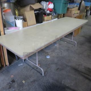 One Laminate Top Folding Table. 96X30X30
