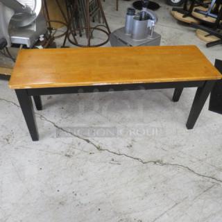 One Wooden Bench. 44X14X18