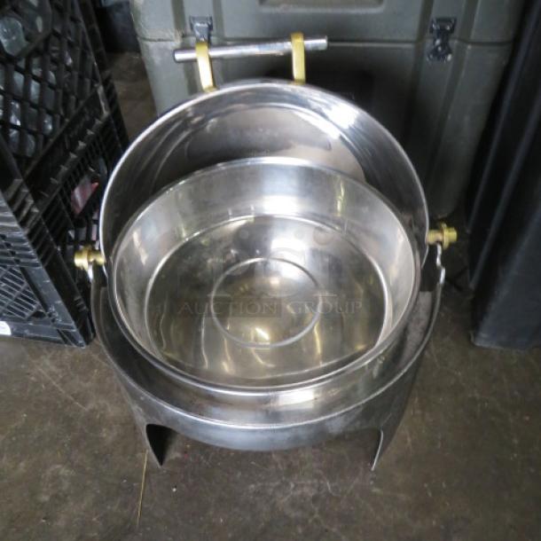 One Beautiful 18 Inch Roll Top Chafer. - Image 2 of 2