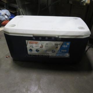 One Coleman 120 Quart Cooler.