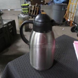 One Stainless Steel Creamer.
