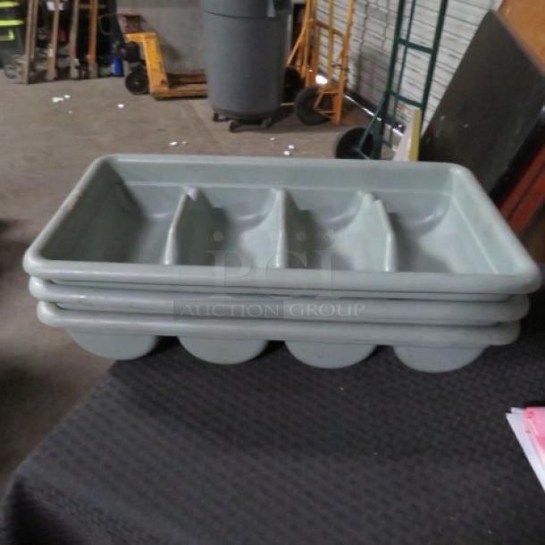 Gray Flatware Holder. 3XBID - Image 1 of 1