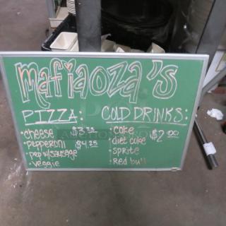 One Chalkboard. 24.5X18