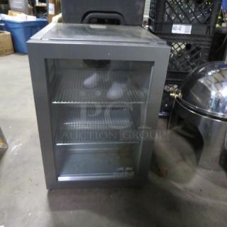 One Stainless Steel Vestfrost Countertop Cooler With 2 Racks. Model# VC206484016. 115 Volt. 16X17.5X23