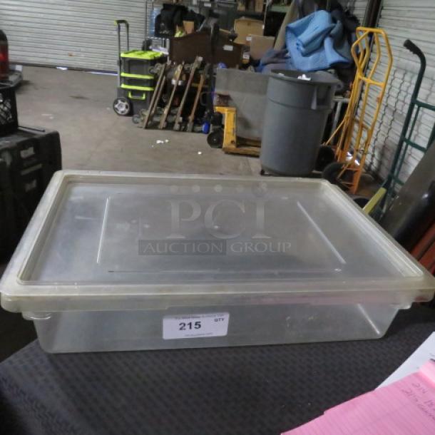 One Cambro 8.75 Gallon Food Storage Container With Lid. - Image 1 of 1