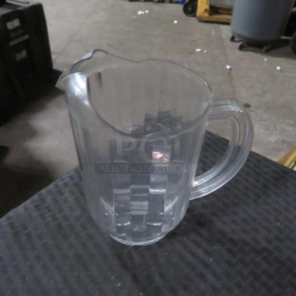 Clear Poly Pitcher. 4XBID - Image 1 of 1