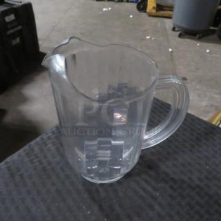 Clear Poly Pitcher. 4XBID