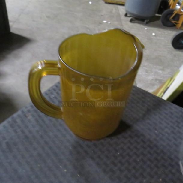 Amber  Poly Pitcher. 5XBID - Image 1 of 1