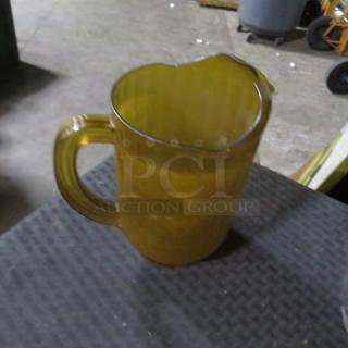 Amber  Poly Pitcher. 5XBID