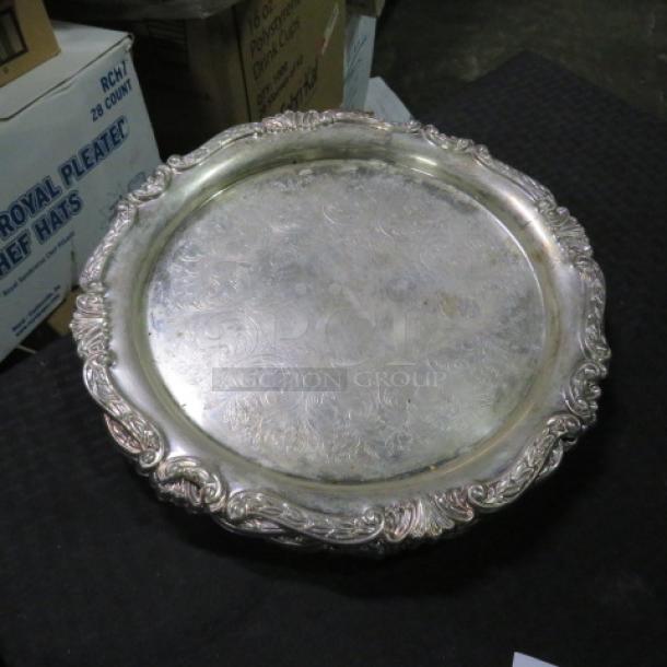 12 Inch Silver Plate Platter. 4XBID - Image 1 of 1