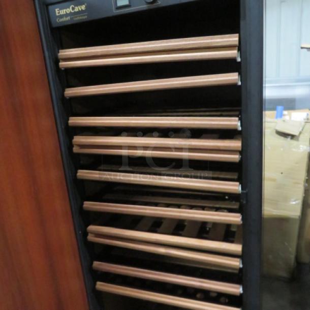 One AWESOME Euro Cave 1 Door Wine Cooler With 13 Shelves. Model# V264W. 115 Volt. 26X27X68 - Image 3 of 4