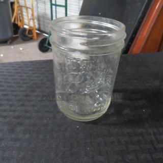 One Lot Of 25 Wide Mouth Pint Mason Jars.