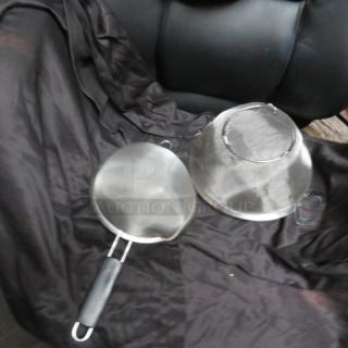 Assorted Stainless Steel Strainer. 2XBID