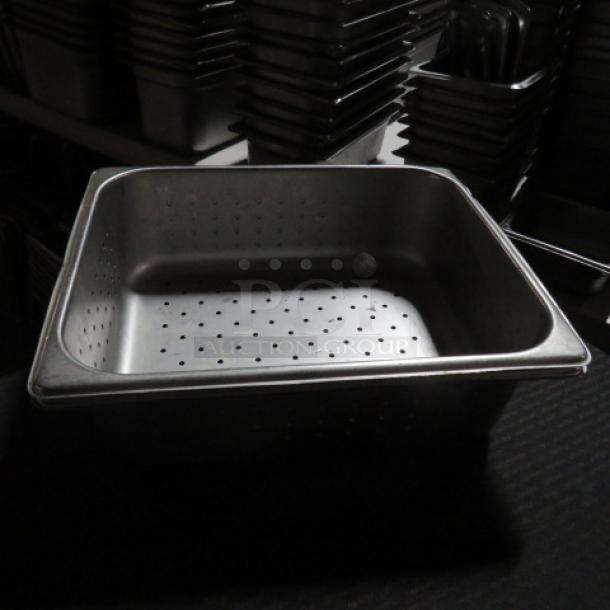 1/2 Size 4 Inch  Perforated  Hotel Pan. 2XBID - Image 1 of 1