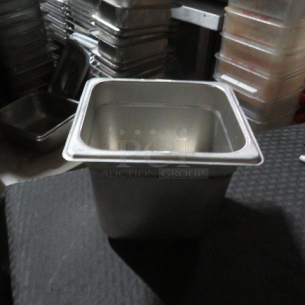 1/6 Size 6 Inch  Hotel Pan. 10XBID - Image 1 of 1