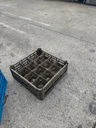 One Brown 16 Hole Dishwasher Rack.