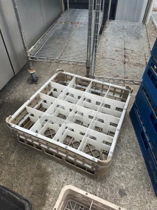 Beige/White 16 Hole Dishwasher Rack. 2XBID
