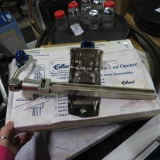 One NEW Edlund 10lb Can Opener With Bracket.