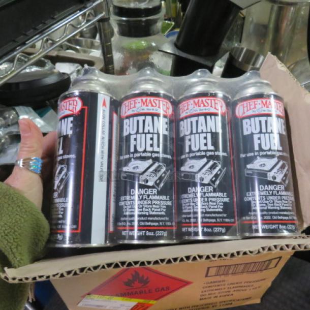 One Lot Of 12 NEW Cans Of Butane Fuel. - Image 1 of 1