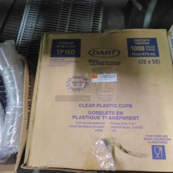 One Case Of 16oz Clear Cups. - Image 1 of 1