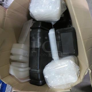 One Lot Of Food Containers.