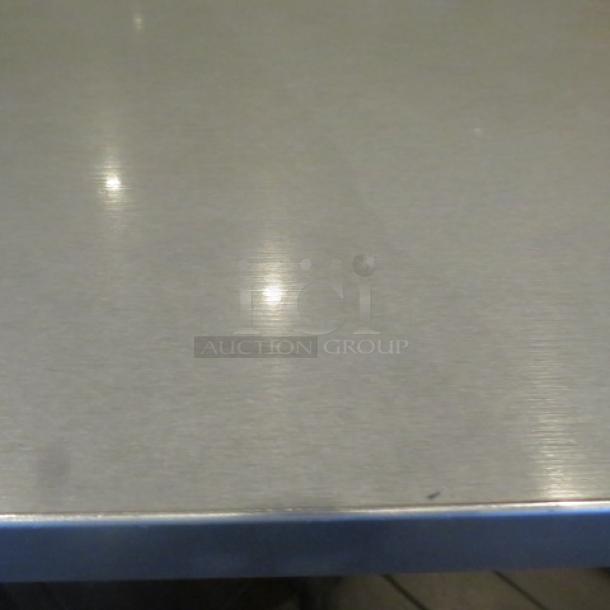 One Laminate Table Top On Dual Bar Height Pedestal Bases. 48X30X42 - Image 2 of 2