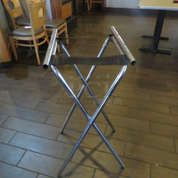 One Metal Tray Stand. - Image 1 of 1