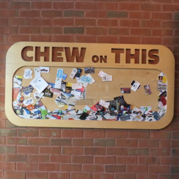 One Wooden Cork Board. 60X30 - Image 1 of 1
