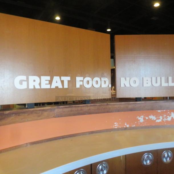 One Lot Of 4.5 Inch Wooden Letters. GREAT FOOD NO BULL - Image 3 of 3