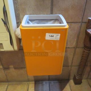 One Cintas Wall Mount Trash Can.