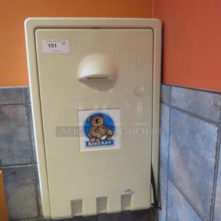 One Koala Bear Wall Mount Baby Changing Station.