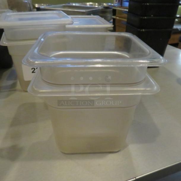 1/6 Size 6 Inch Deep Food Storage Container. 2XBID - Image 1 of 1