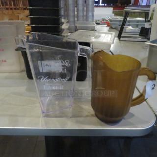 Assorted Poly Pitcher. 2XBID