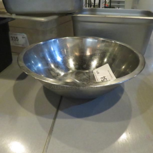 One 12 Inch Stainless Steel Mixing Bowl. - Image 1 of 1