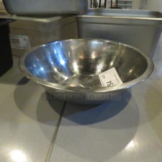 One 12 Inch Stainless Steel Mixing Bowl.