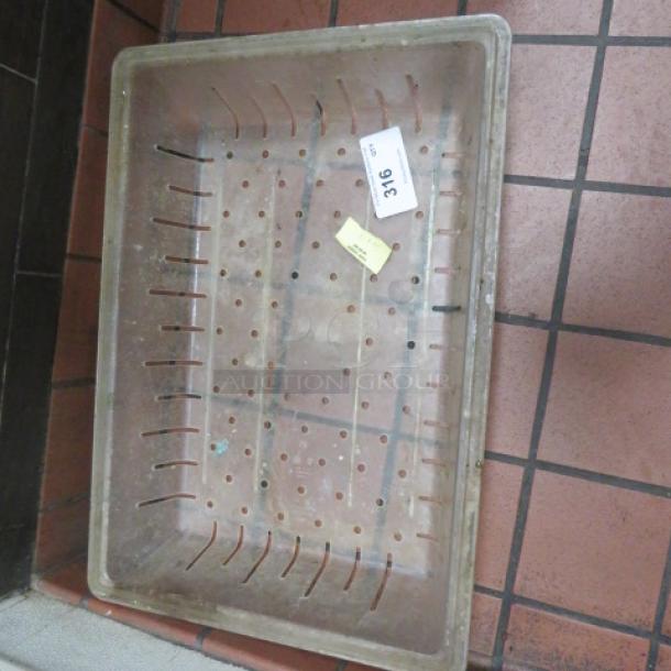 One 26X18 Perforated Food Storage Container. - Image 1 of 1