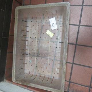 One 26X18 Perforated Food Storage Container.