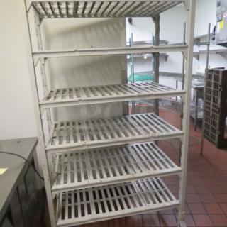 One Metro Max Shelf With 6 Shelves On Casters. 42X24X75