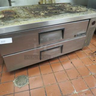 One True 2 Drawer Chef Base On Casters. Model# TRCB-52-60. 115 Volt. 60X32X25