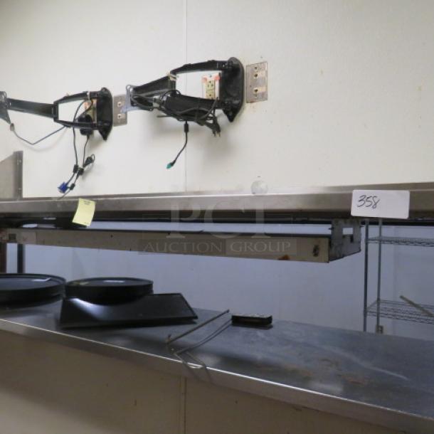 One Stainless Steel Wall Mount Shelf. 72X12X10 - Image 1 of 1