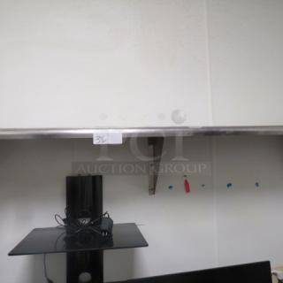 One Stainless Steel Wall Mount Shelf. 60X12X10