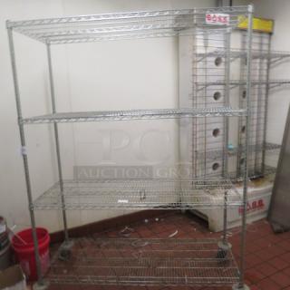 One Metro Shelf With 4 Shelves. 60X24X80