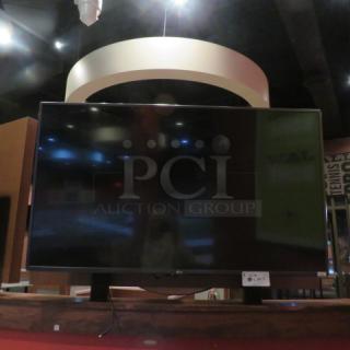 One 50 Inch LG Wall Mount TV.