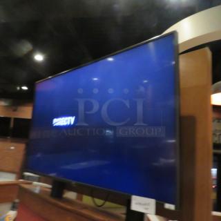 One 50 Inch LG Wall Mount TV.