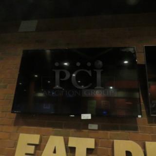 One 65 Inch LG Wall Mount TV.